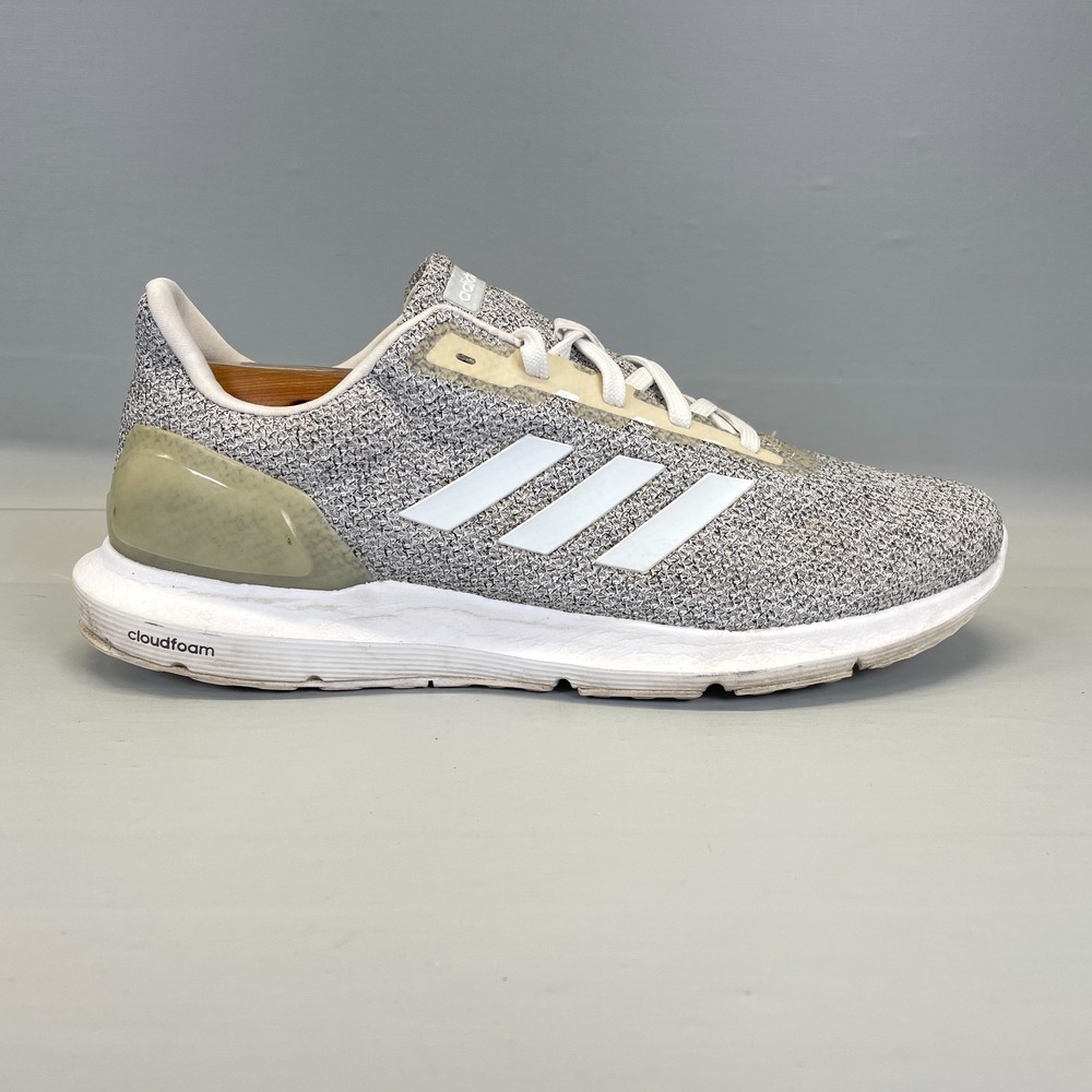 Adidas Cosmic 2 Running Shoes Mens Size 9.5 Gray Mesh Lace Up Casual Sneakers